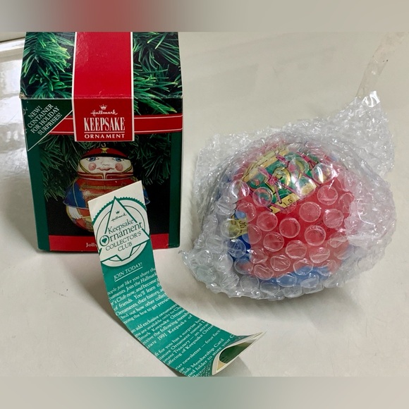 1991 Vtg Hallmark Keepsake Jolly Wolly Soldier Pressed Tin Litho Ornament - Picture 12 of 12